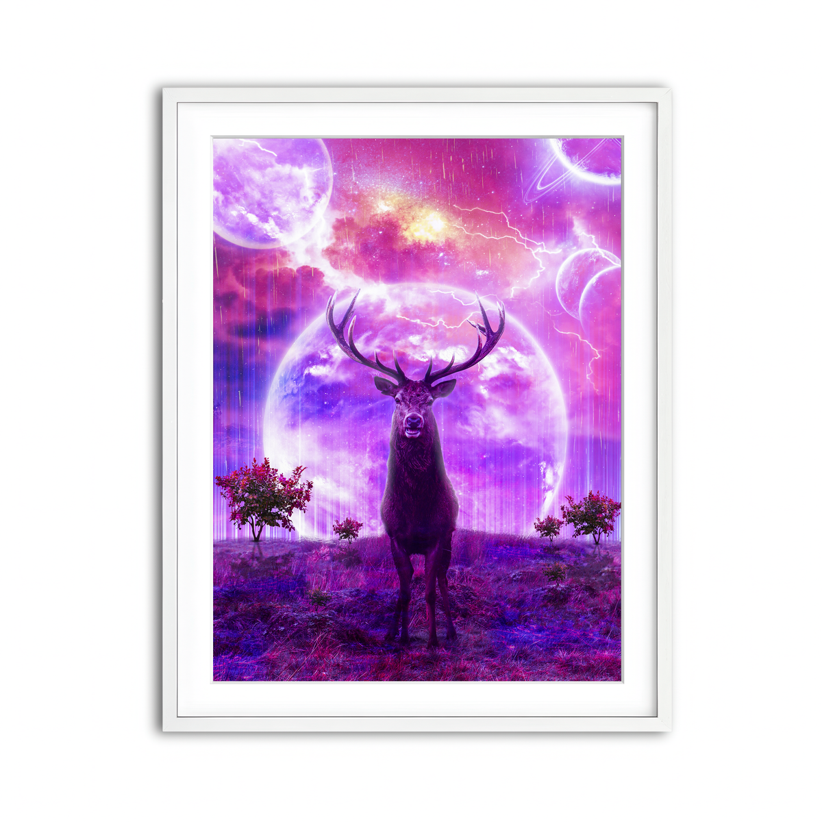 Framed Print 3x4 White