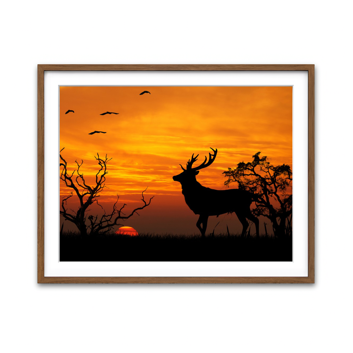 Framed Print 4x3 Walnut