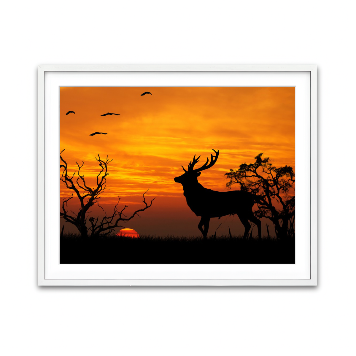 Framed Print 4x3 White