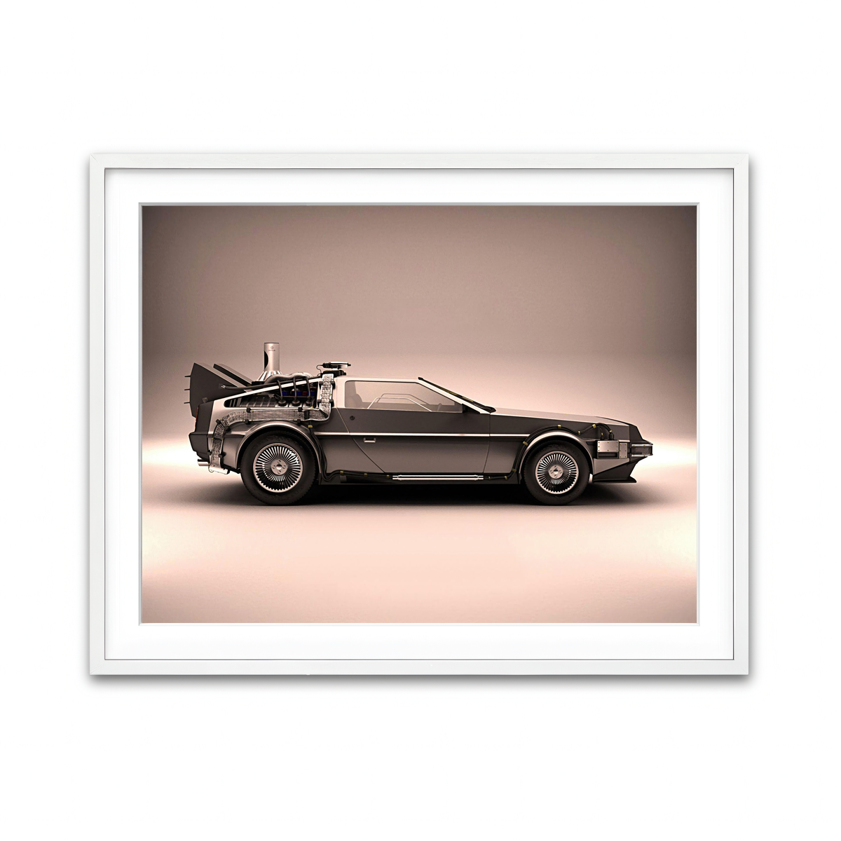 Framed Print 4x3 White