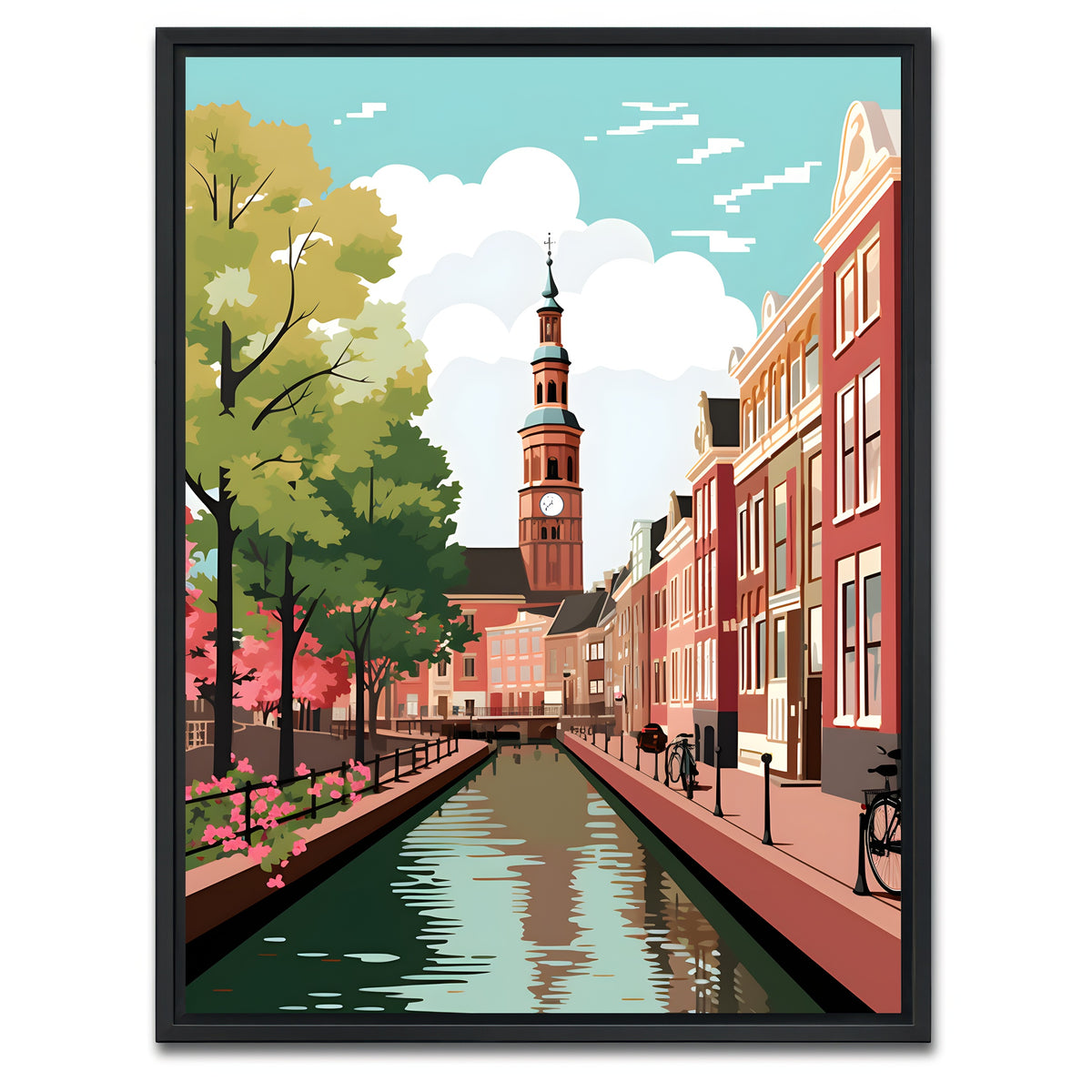 AUTO-MOCKUP WHITE | Denmark - Copenhagen | 1 Piece | Black Framed Canvas | group=3x4