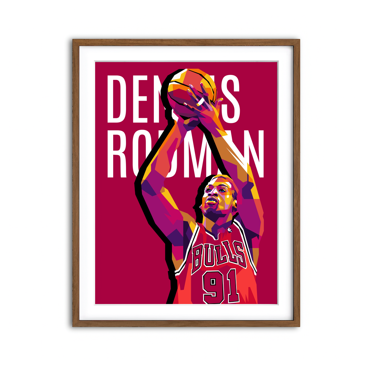 Framed Print 3x4 Walnut