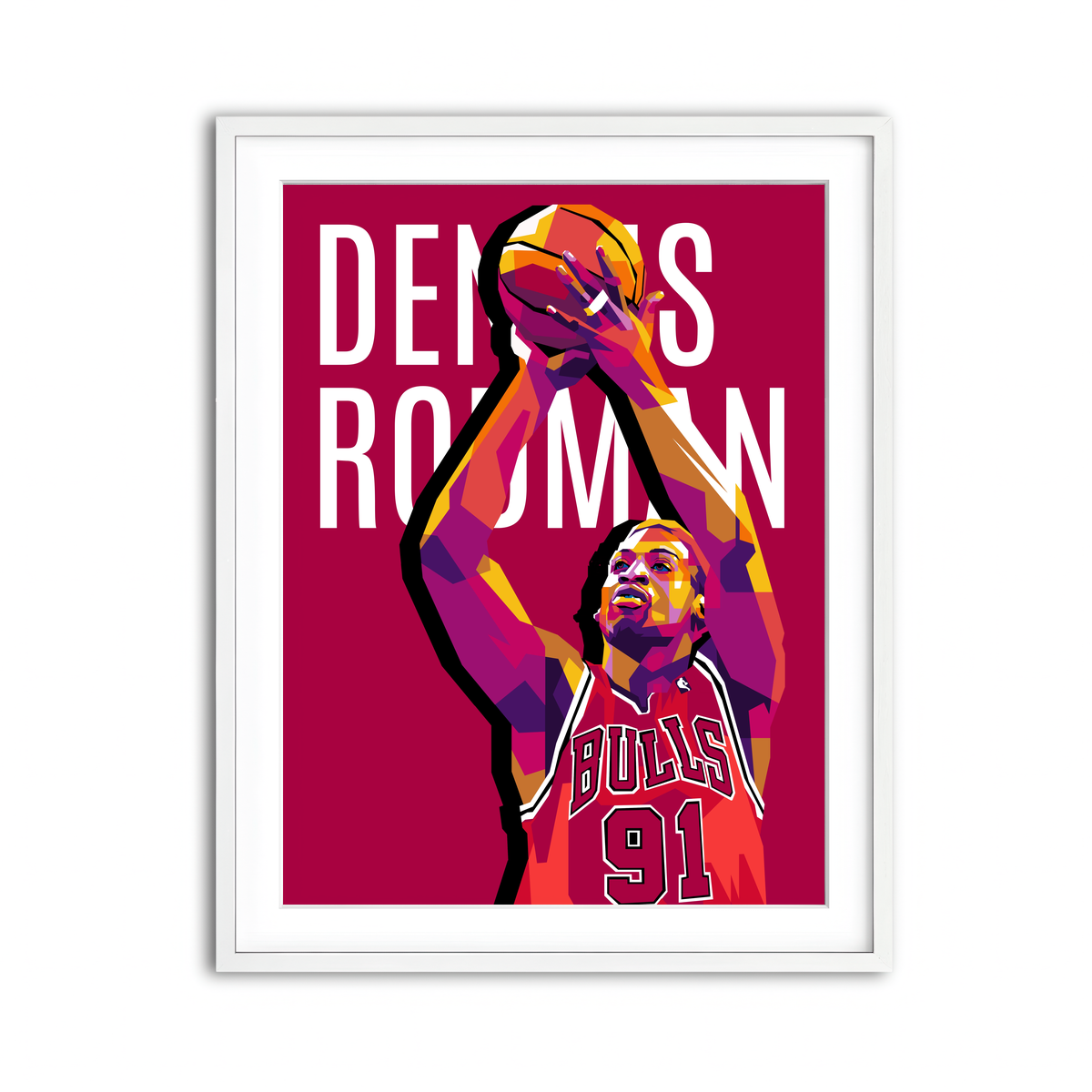 Framed Print 3x4 White