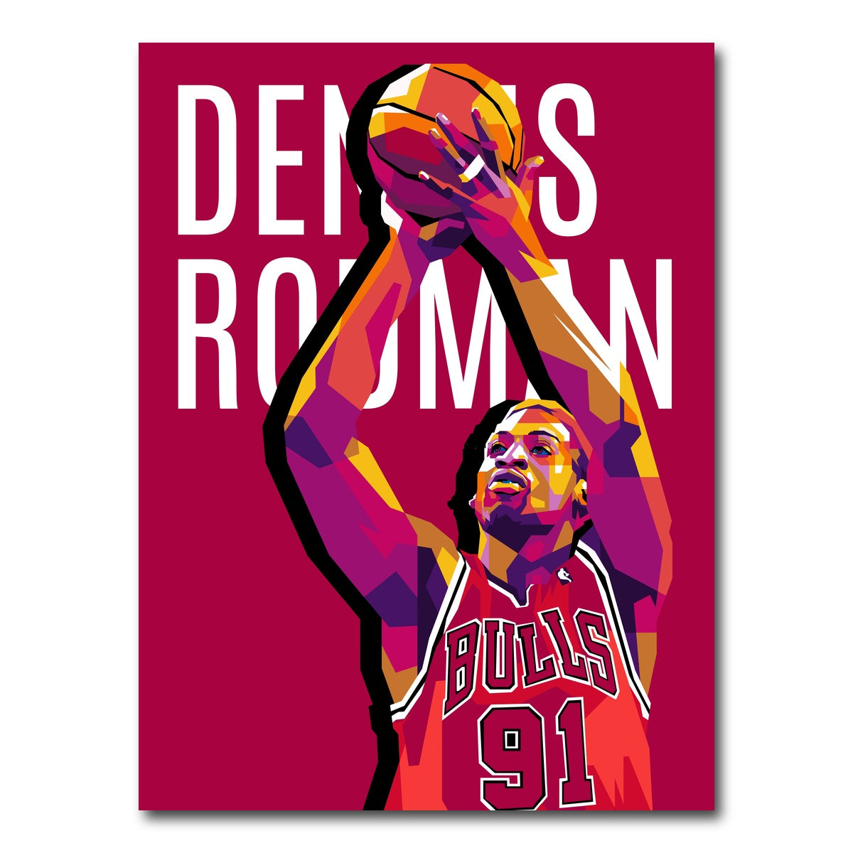 AUTO-MOCKUP WHITE | Dennis Rodman | 1 Piece | Gallery Wrap Canvas | group=3x4