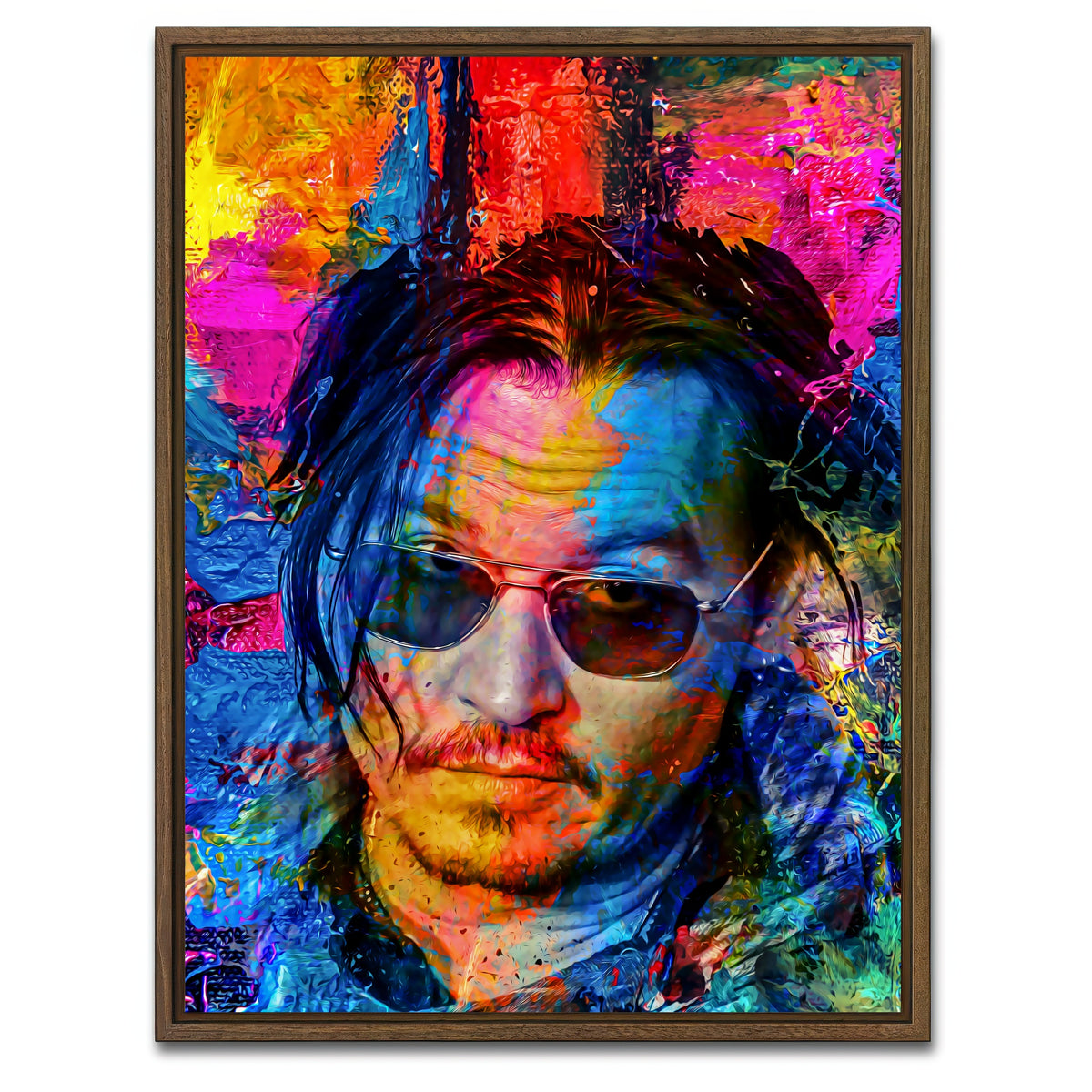 AUTO-MOCKUP WHITE | Depp | 1 Piece | Walnut Framed Canvas | group=3x4