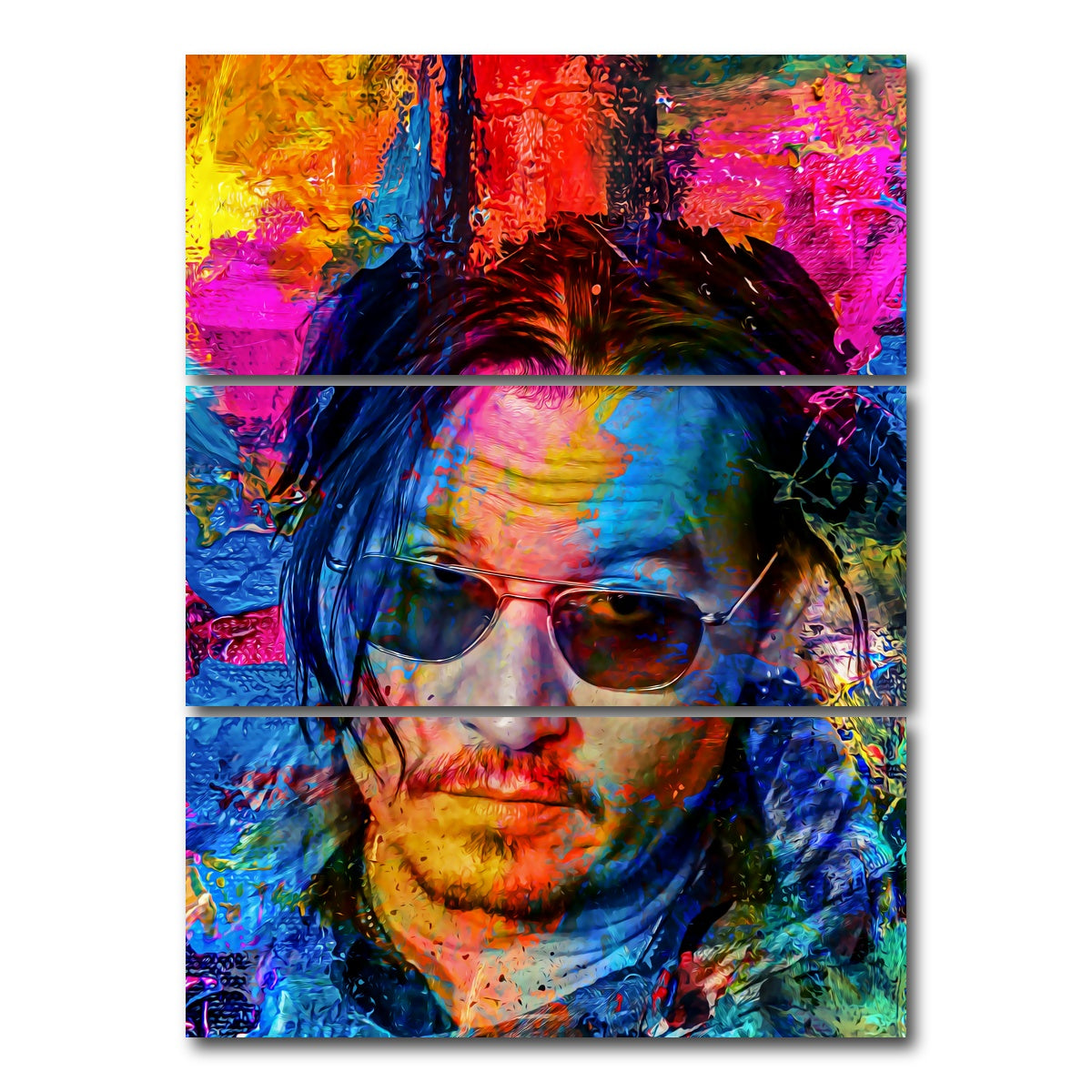 AUTO-MOCKUP WHITE | Depp | 3 Piece | Gallery Wrap Canvas | group=8x18_stacked