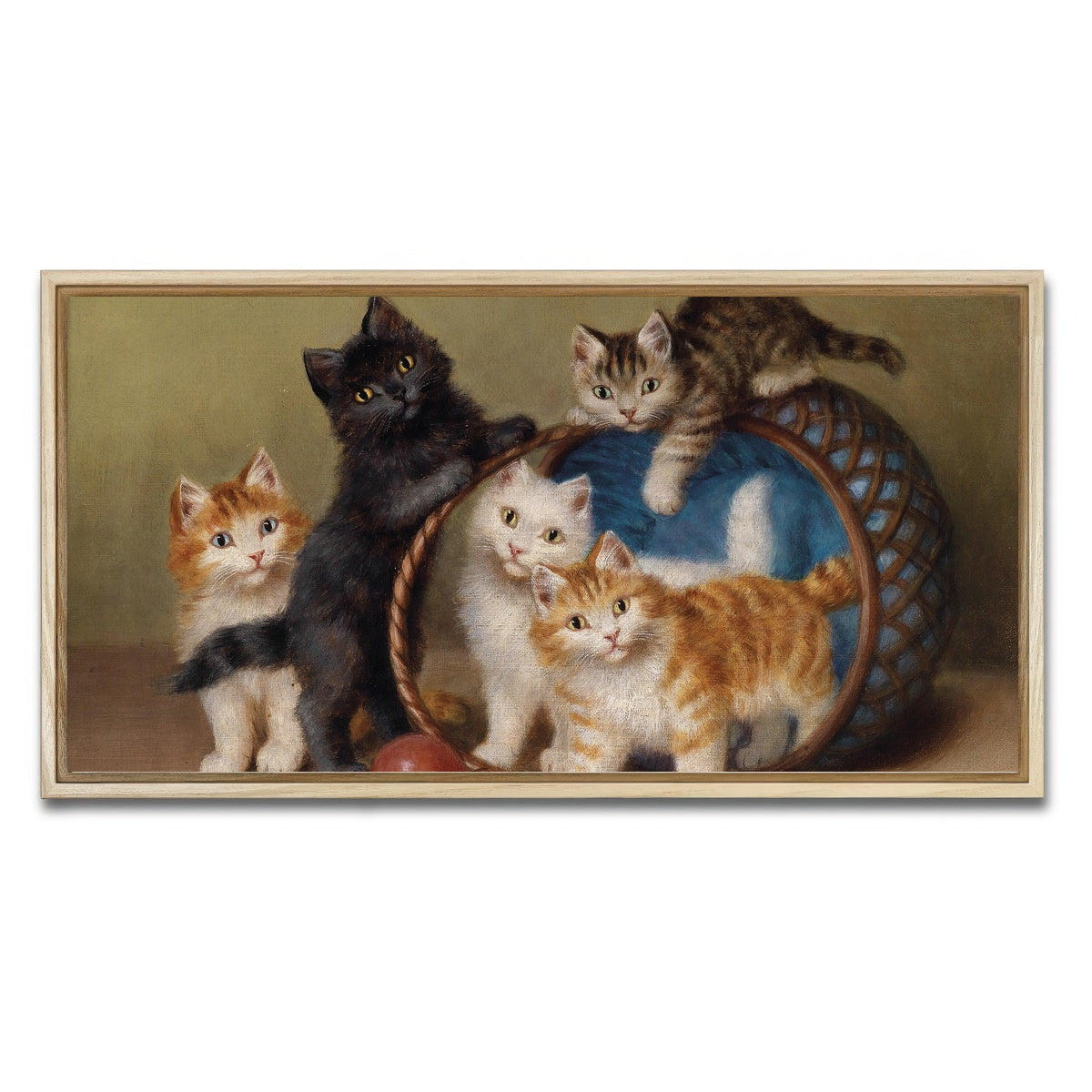 AUTO-MOCKUP WHITE | Der Rote Ball | 1 Piece | Natural Framed Canvas | group=2x1