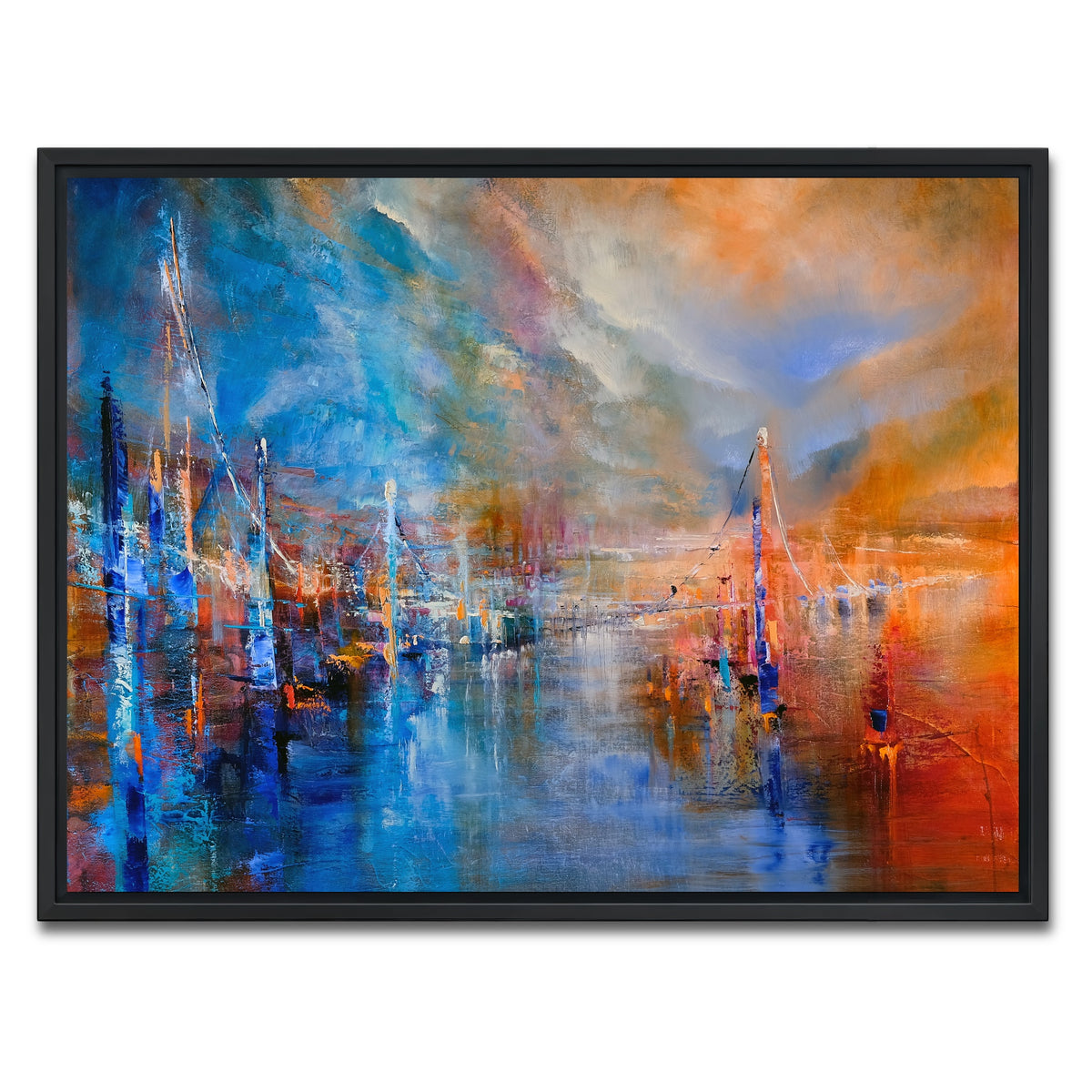 AUTO-MOCKUP WHITE | Der Weg | 1 Piece | Black Framed Canvas | group=4x3