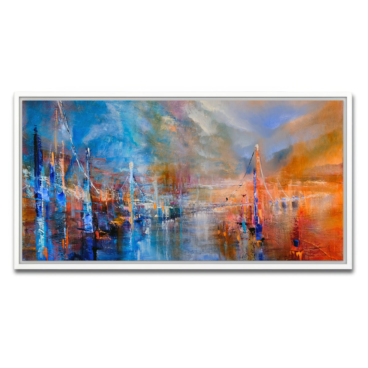 AUTO-MOCKUP WHITE | Der Weg | 1 Piece | White Framed Canvas | group=2x1