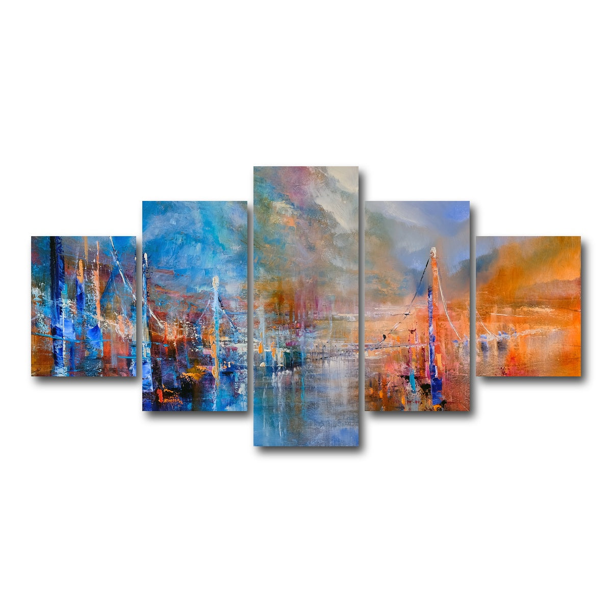 AUTO-MOCKUP WHITE | Der Weg | 5 Piece | Gallery Wrap Canvas | group=5_short