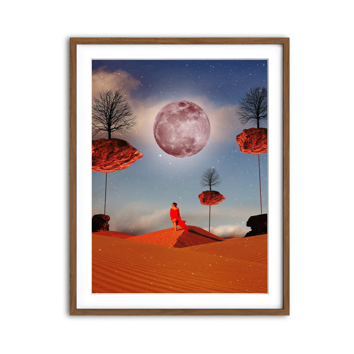 Framed Print 3x4 Walnut