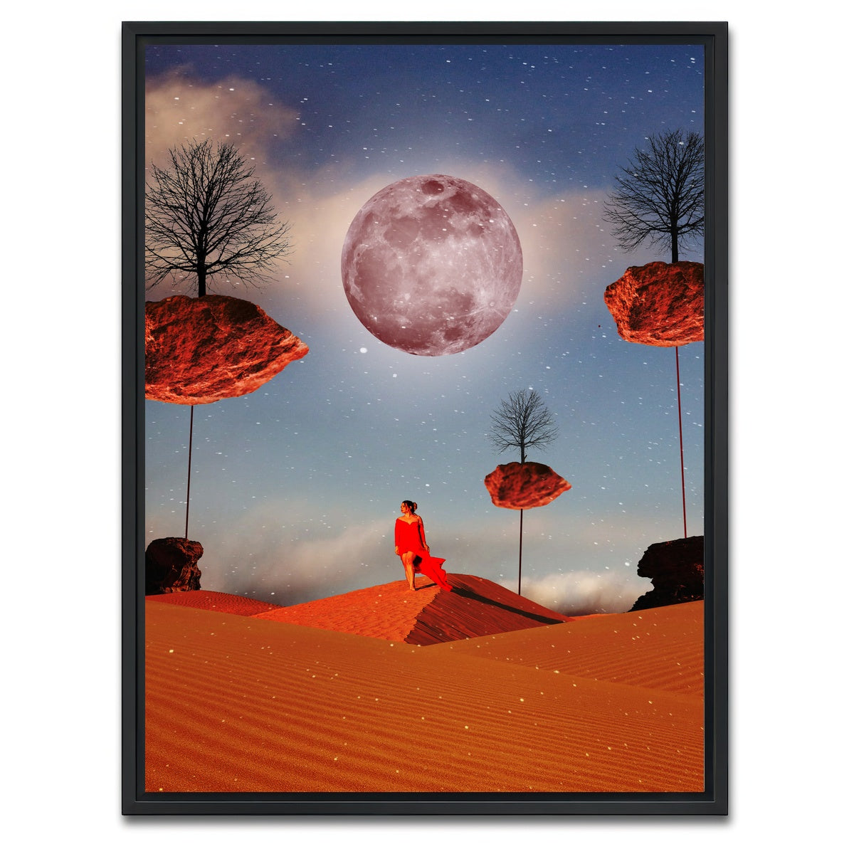 AUTO-MOCKUP WHITE | Desert | 1 Piece | Black Framed Canvas | group=3x4