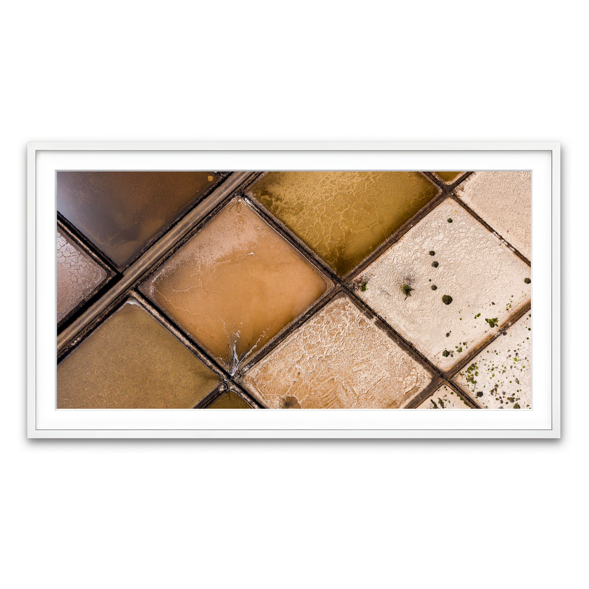 Framed Print 2x1 White