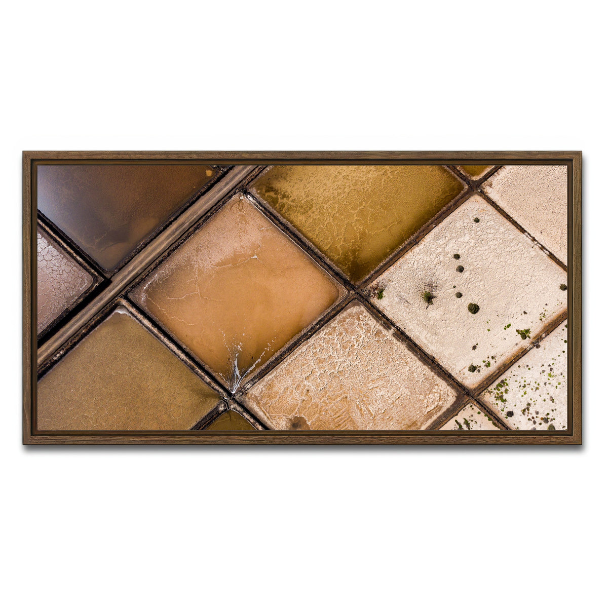 AUTO-MOCKUP WHITE | Desolate Fields | 1 Piece | Walnut Framed Canvas | group=2x1