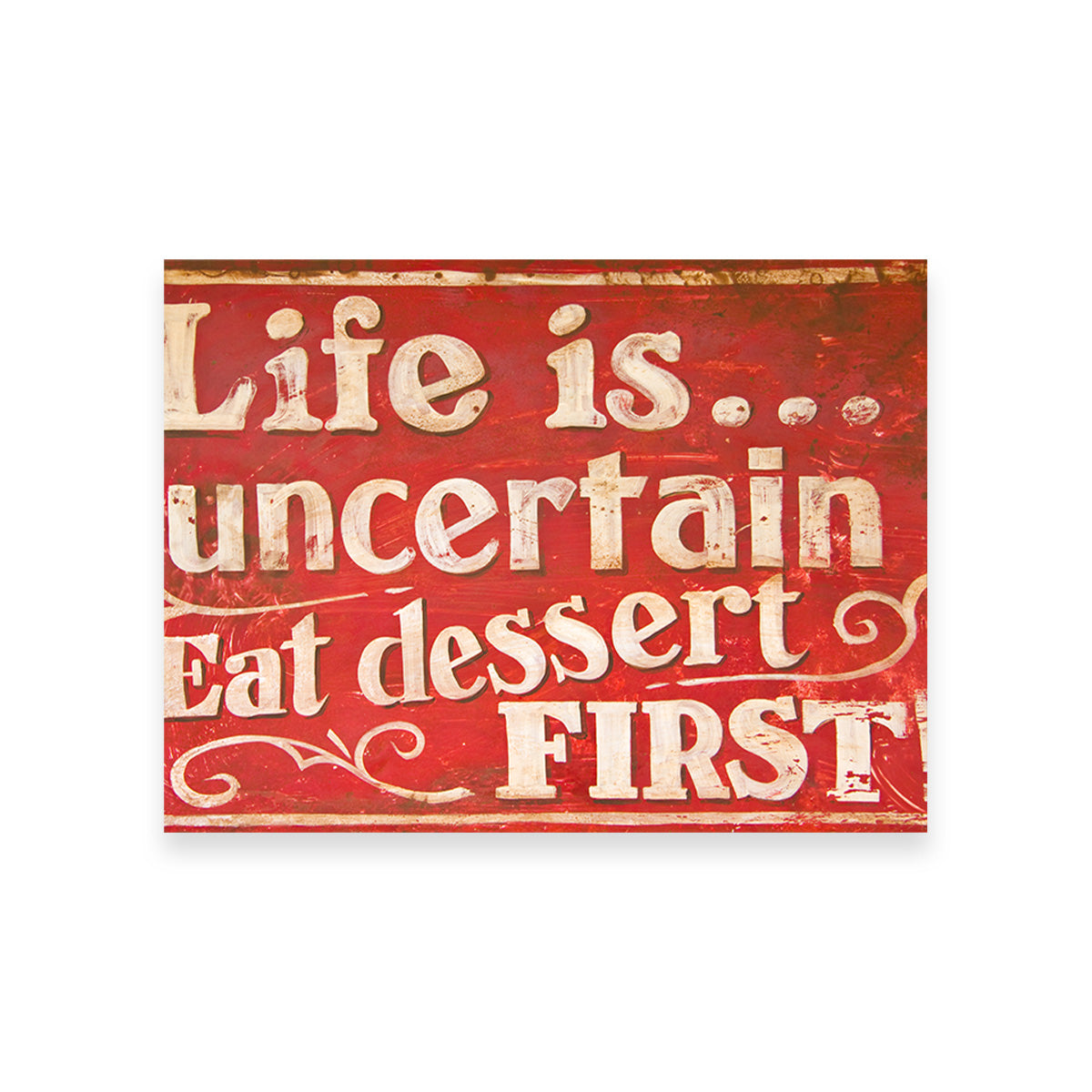 Dessert First Wall Art