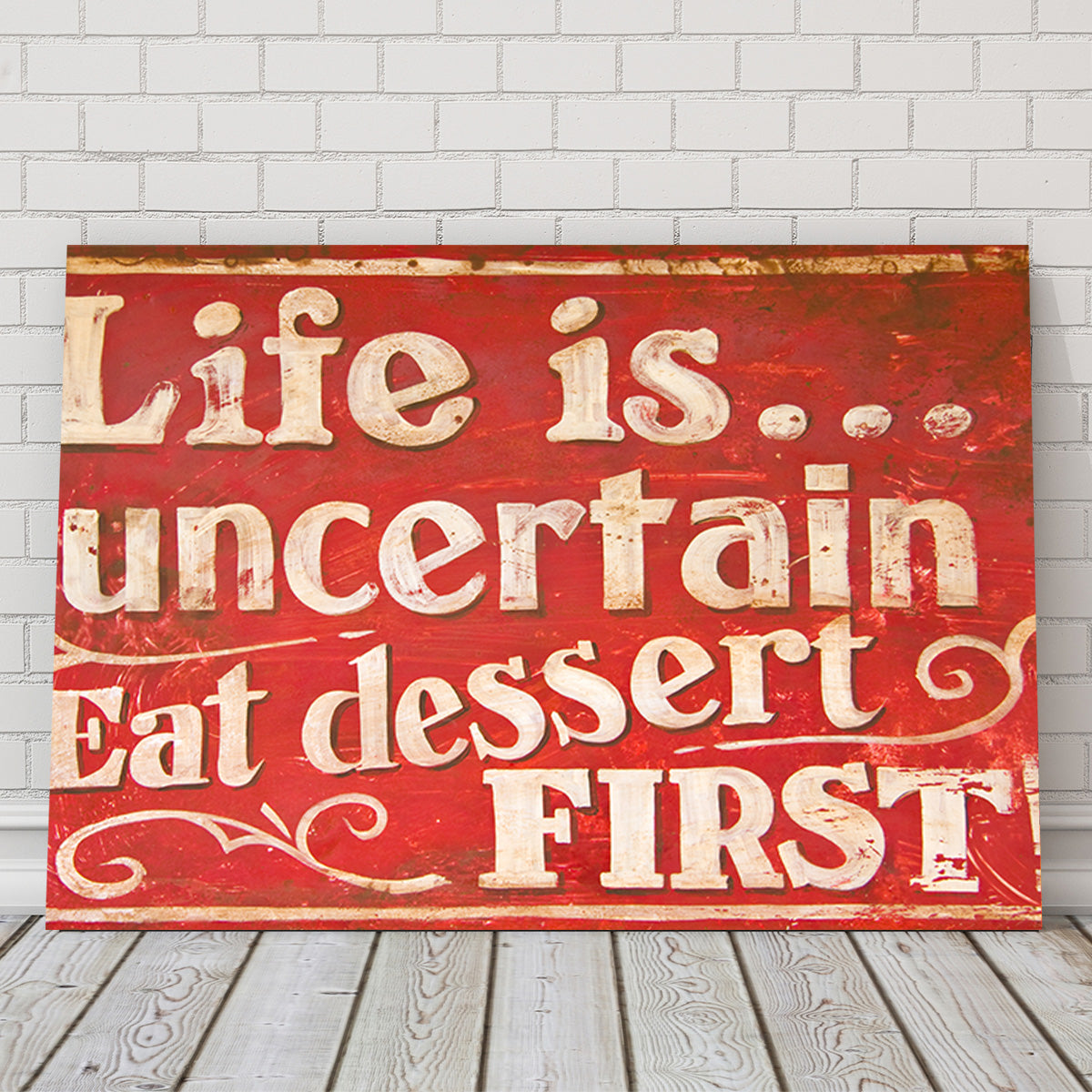Dessert First Wall Art