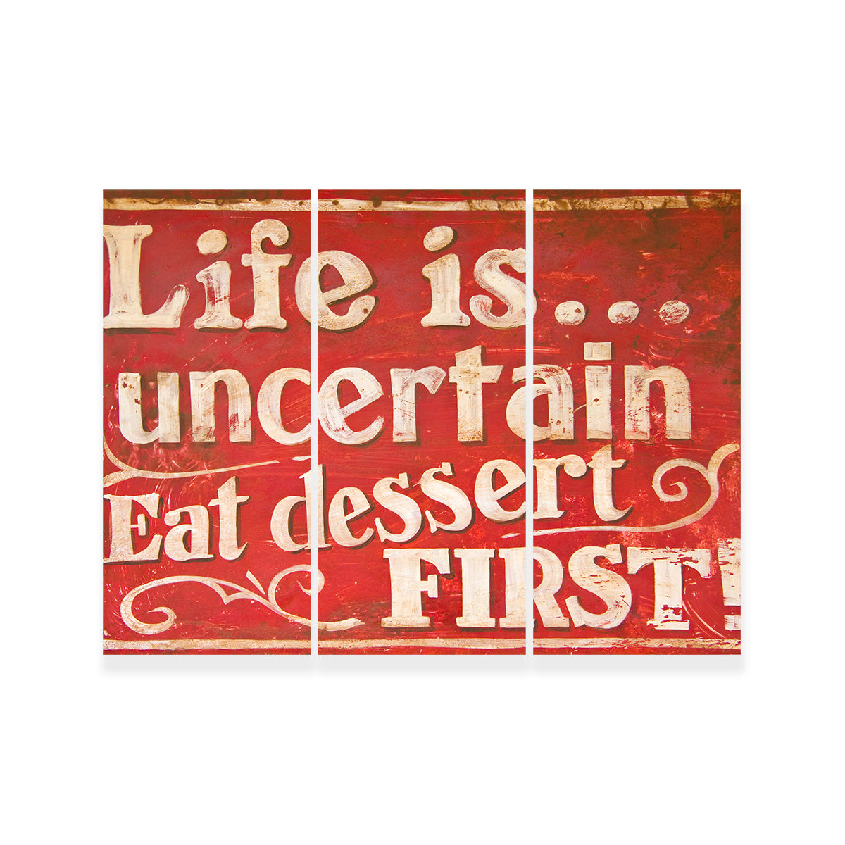 Dessert First Wall Art