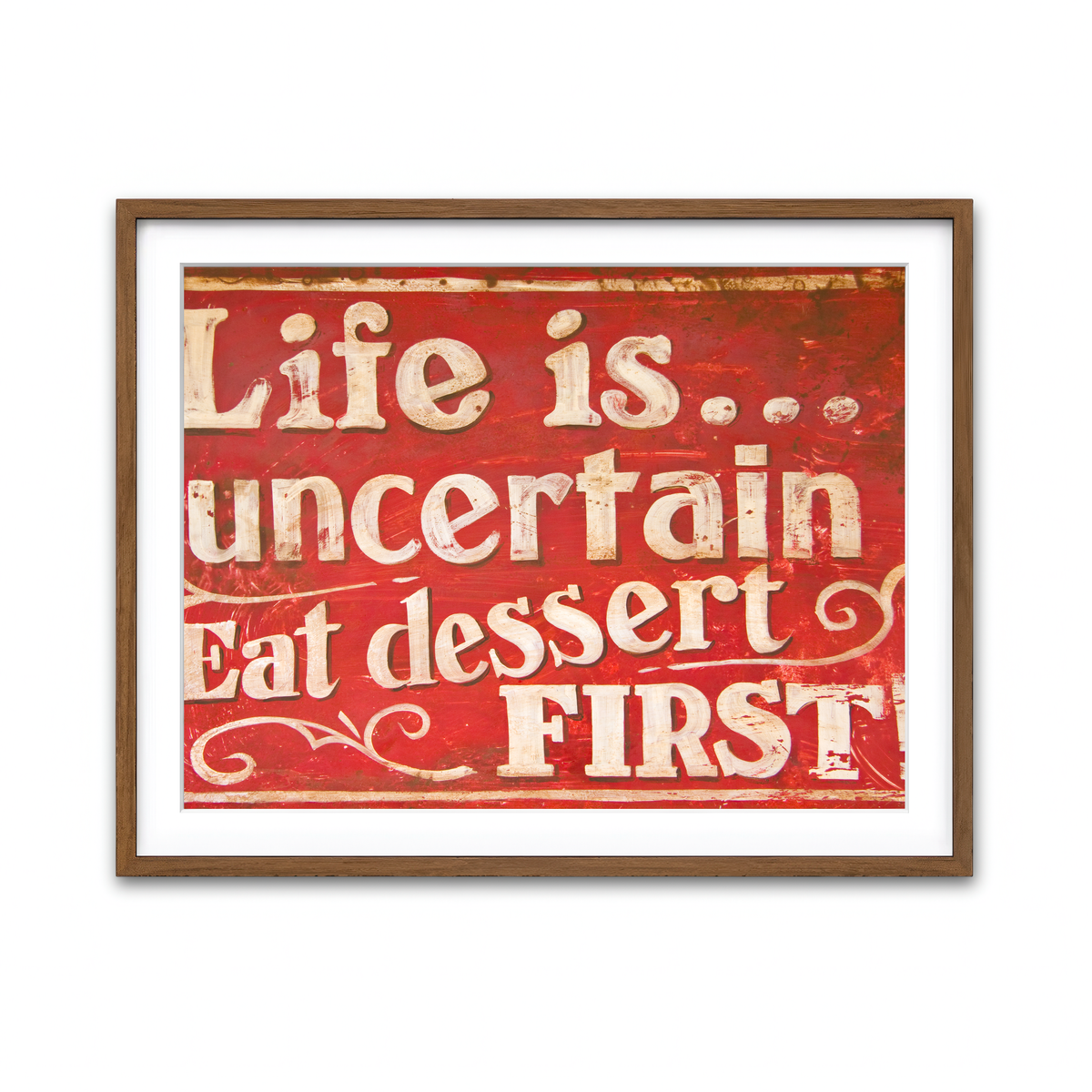 Framed Print 4x3 Walnut