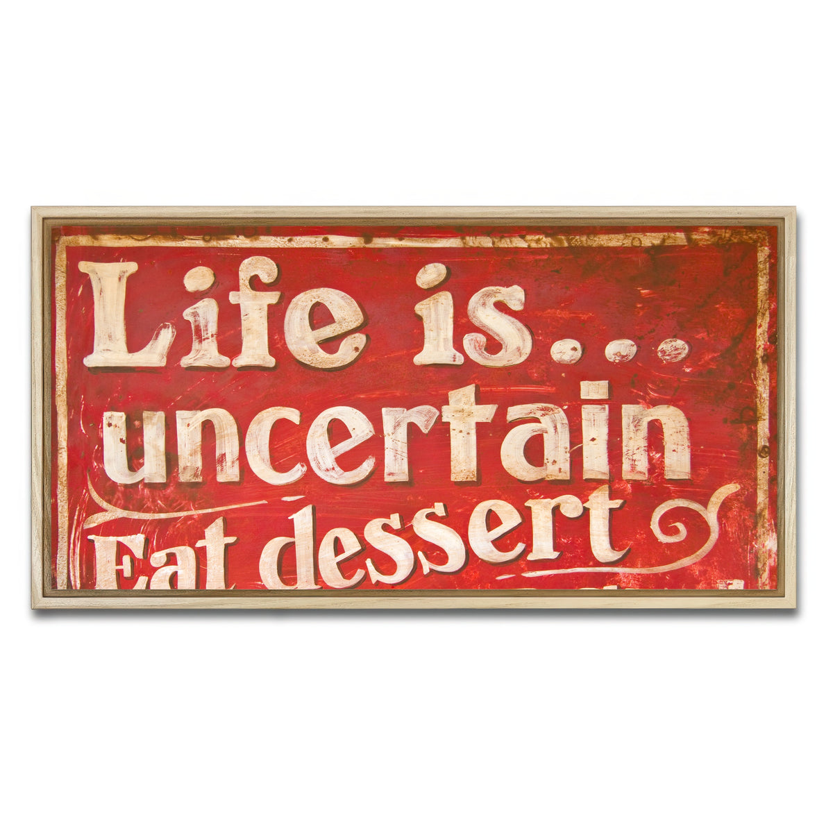 AUTO-MOCKUP WHITE | Dessert First | 1 Piece | Natural Framed Canvas | group=2x1