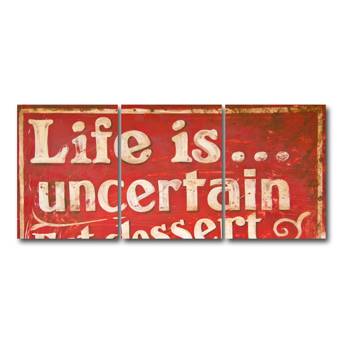 AUTO-MOCKUP WHITE | Dessert First | 3 Piece | Gallery Wrap Canvas | group=18x24