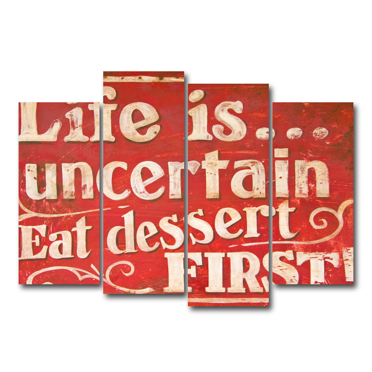 AUTO-MOCKUP WHITE | Dessert First | 4 Piece | Gallery Wrap Canvas | group=4_normal