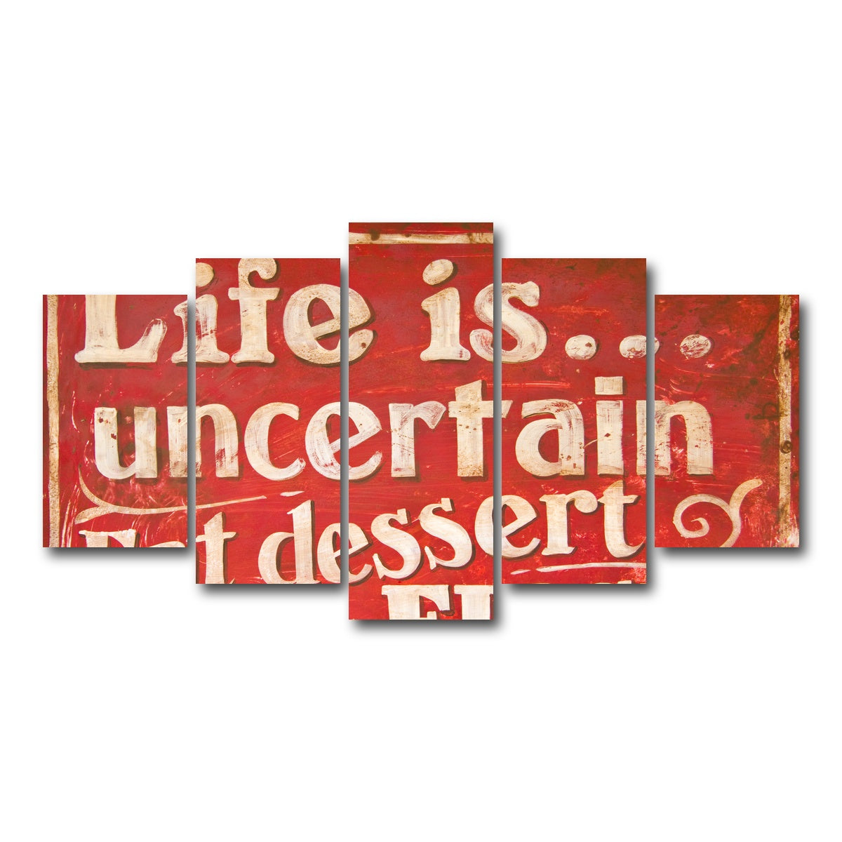 AUTO-MOCKUP WHITE | Dessert First | 5 Piece | Gallery Wrap Canvas | group=5_normal