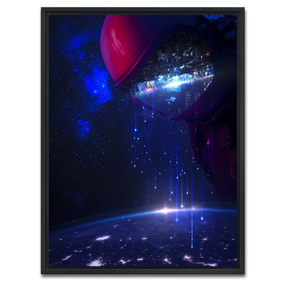 AUTO-MOCKUP WHITE | Destroyed | 1 Piece | Black Framed Canvas | group=3x4