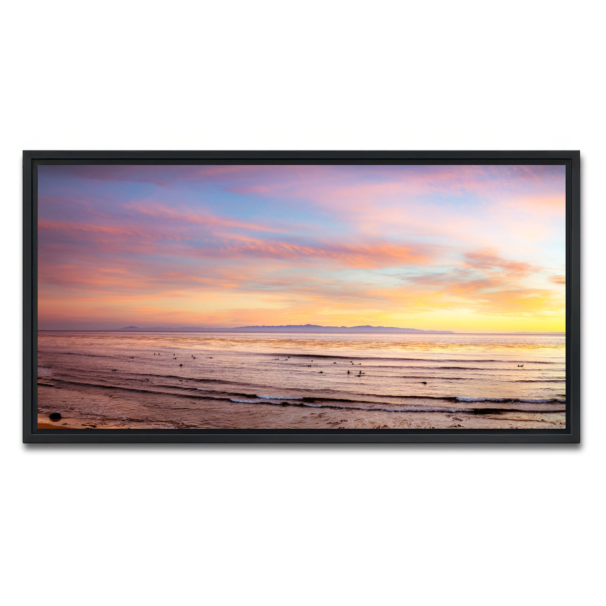 AUTO-MOCKUP WHITE | Devereux Sunset | 1 Piece | Black Framed Canvas | group=2x1