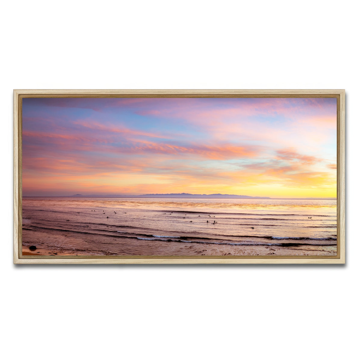 AUTO-MOCKUP WHITE | Devereux Sunset | 1 Piece | Natural Framed Canvas | group=2x1