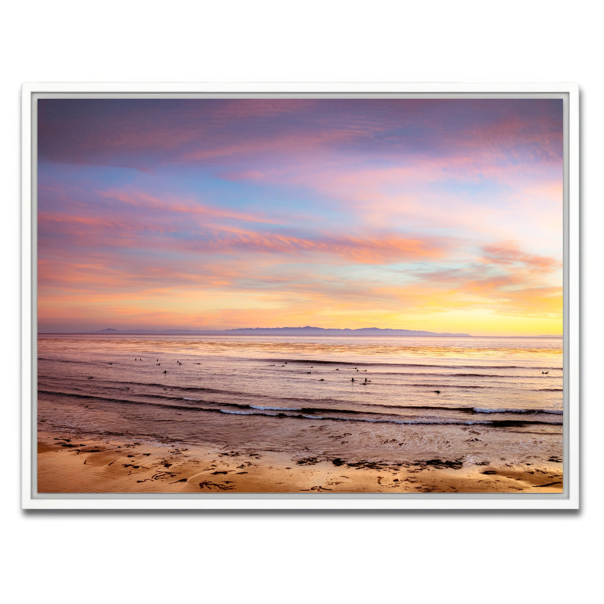 AUTO-MOCKUP WHITE | Devereux Sunset | 1 Piece | White Framed Canvas | group=4x3