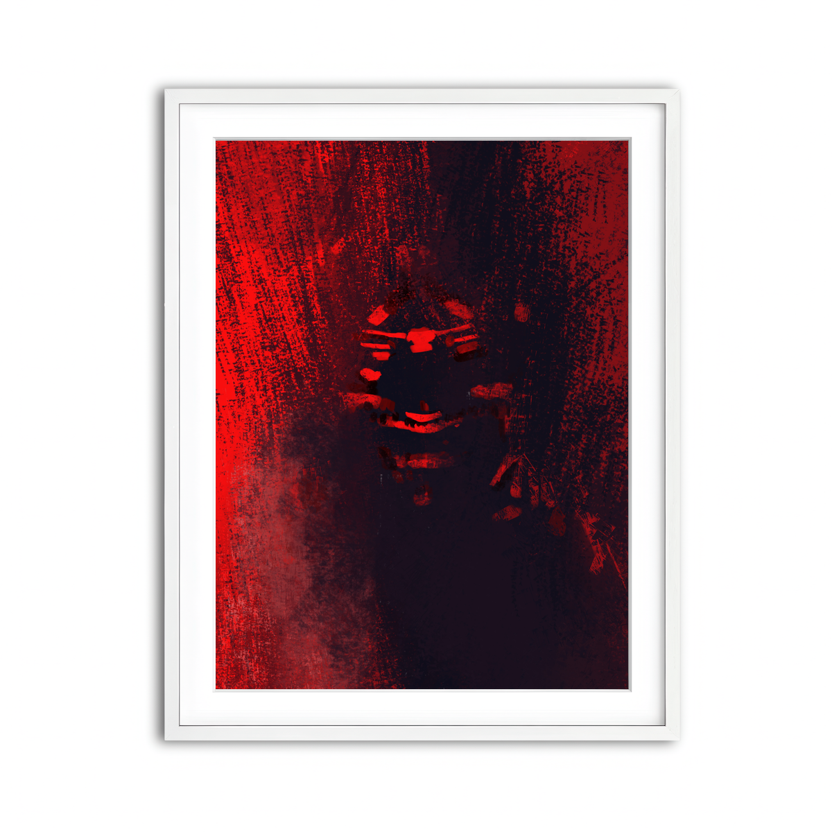 Framed Print 3x4 White