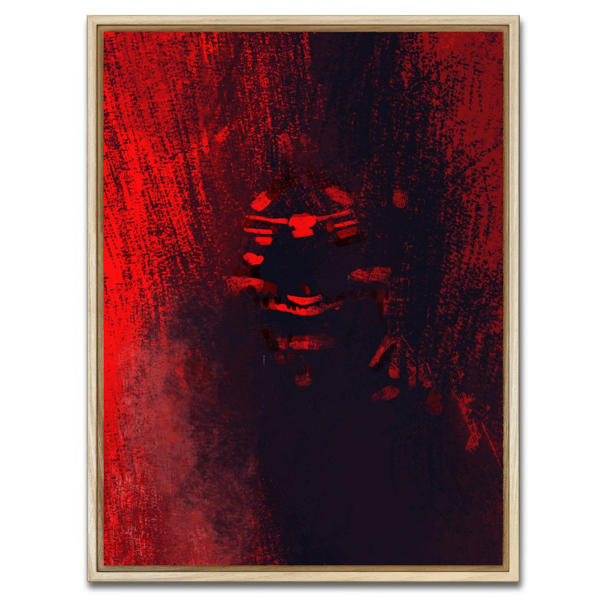 AUTO-MOCKUP WHITE | Devil | 1 Piece | Natural Framed Canvas | group=3x4