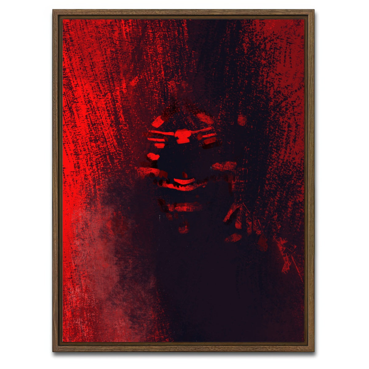 AUTO-MOCKUP WHITE | Devil | 1 Piece | Walnut Framed Canvas | group=3x4