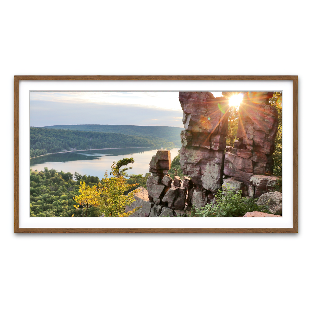 Framed Print 2x1 Walnut