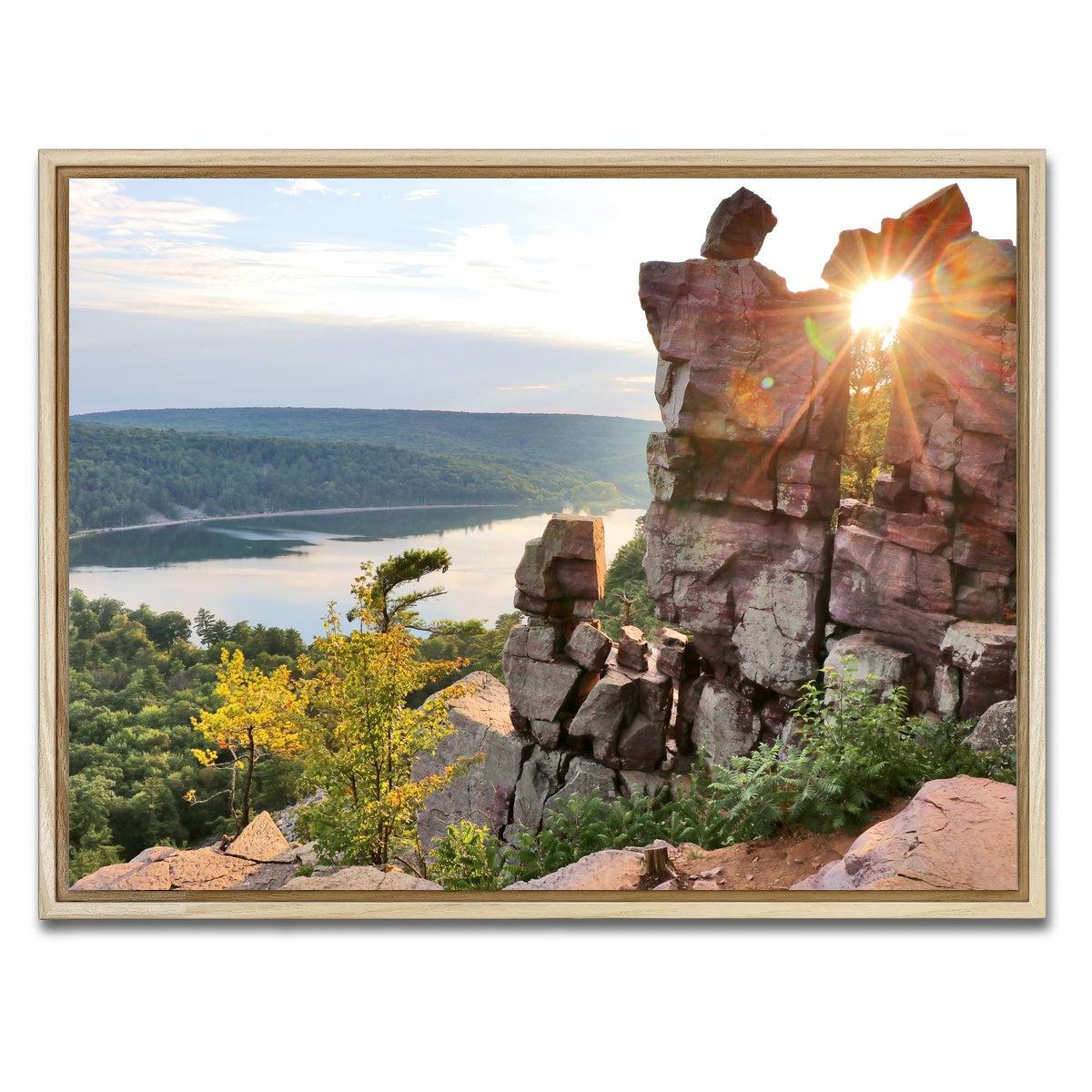 AUTO-MOCKUP WHITE | Devil's Lake State Park | 1 Piece | Natural Framed Canvas | group=4x3