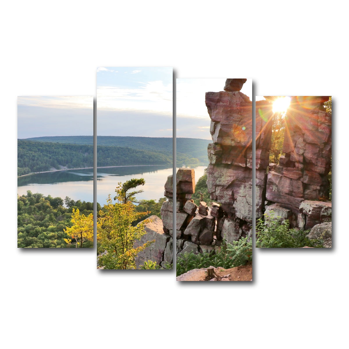 AUTO-MOCKUP WHITE | Devil's Lake State Park | 4 Piece | Gallery Wrap Canvas | group=4_short