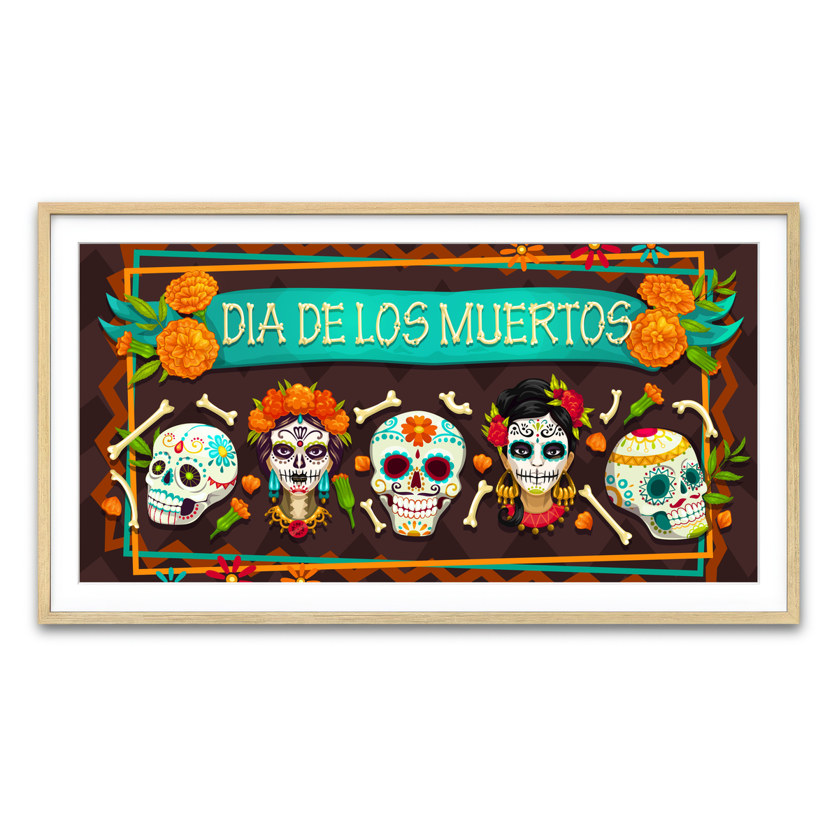 Framed Print 2x1 Natural