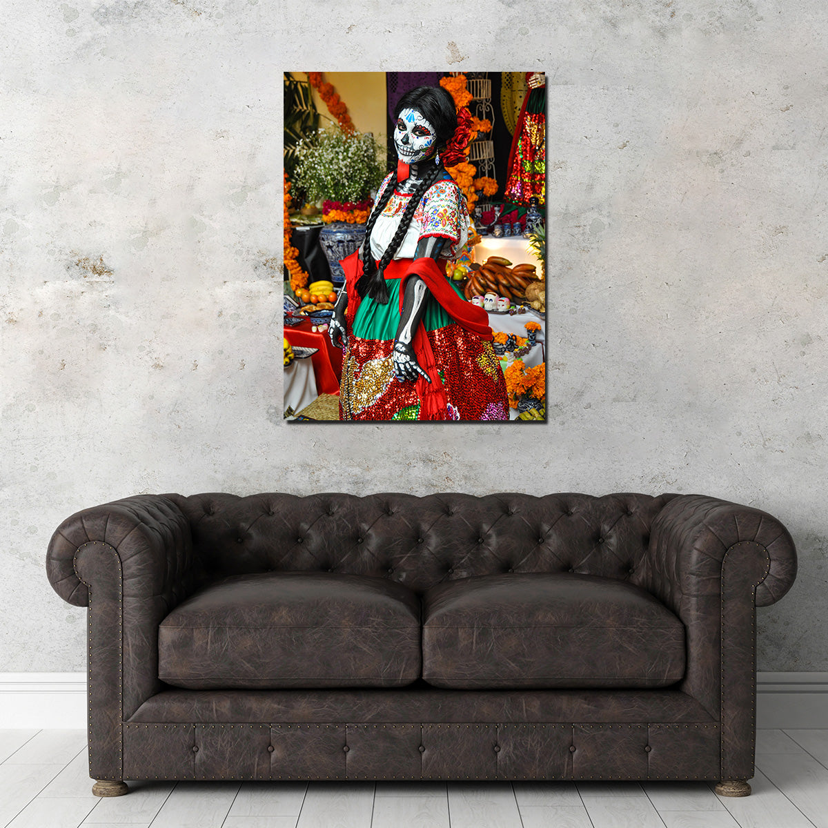 Dia de los Muertos Woman Wall Art