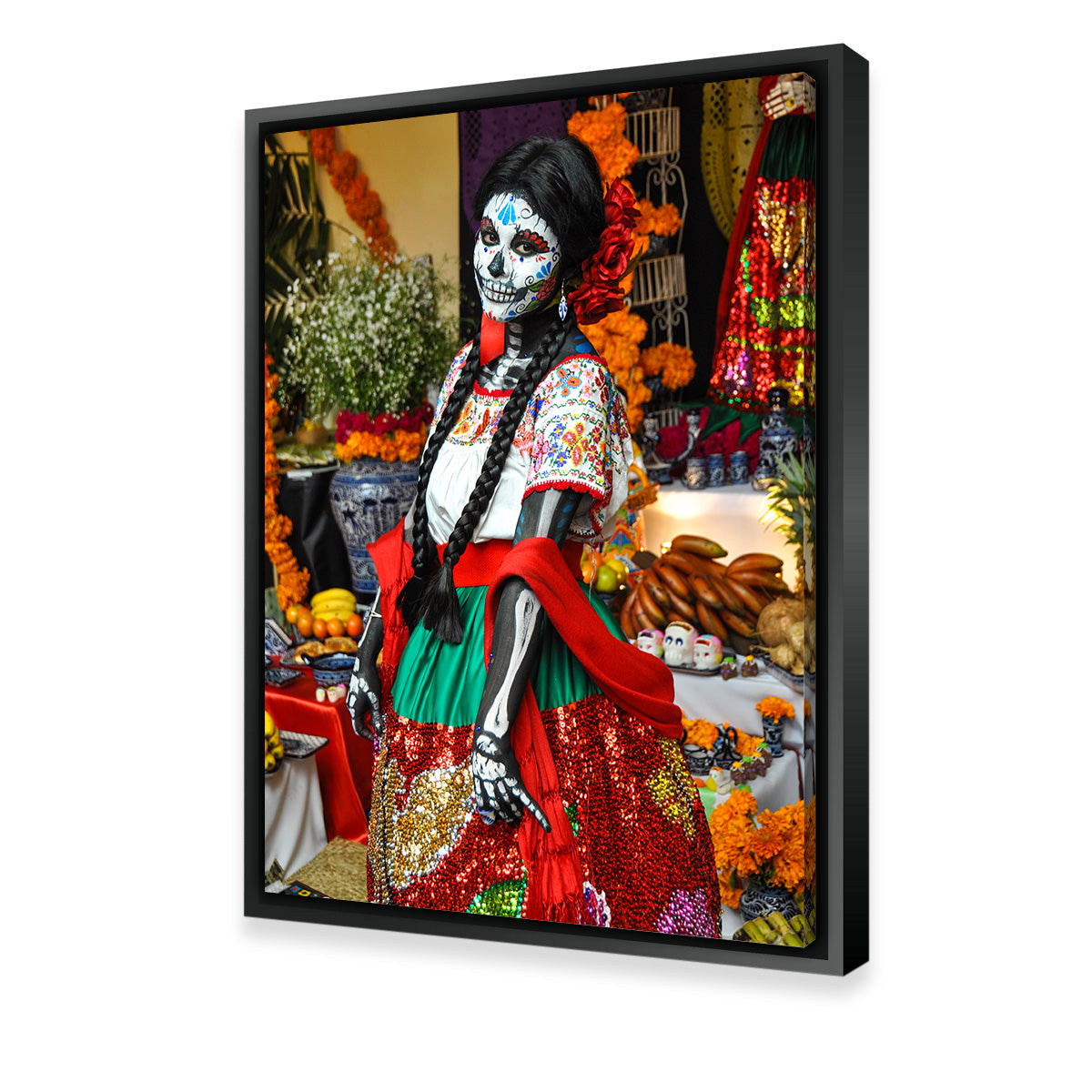 Dia de los Muertos Woman Wall Art