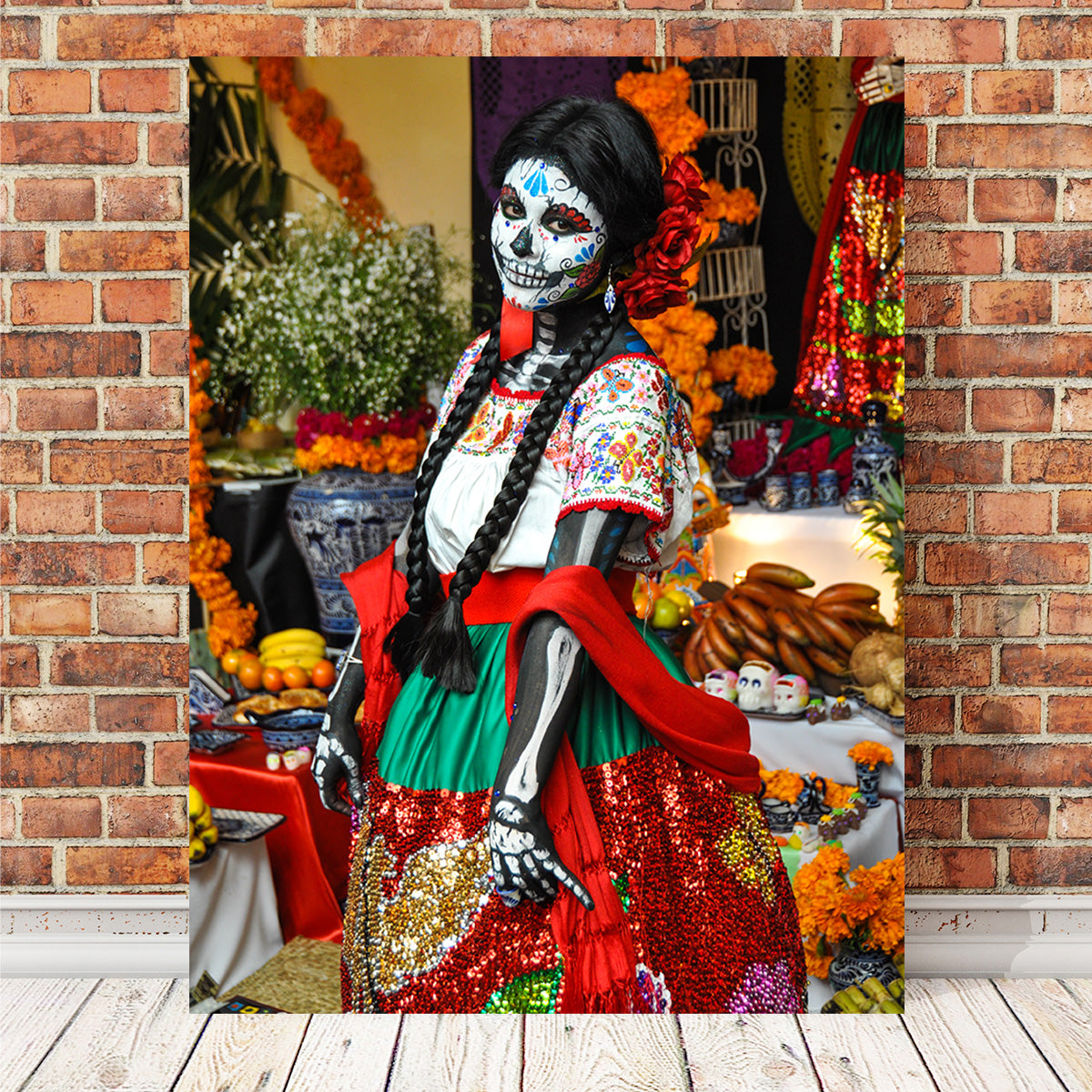 Dia de los Muertos Woman Wall Art