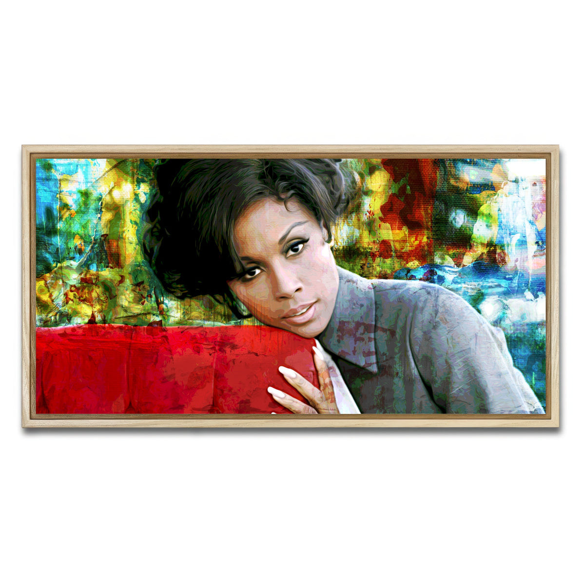 AUTO-MOCKUP WHITE | Diahann | 1 Piece | Natural Framed Canvas | group=2x1