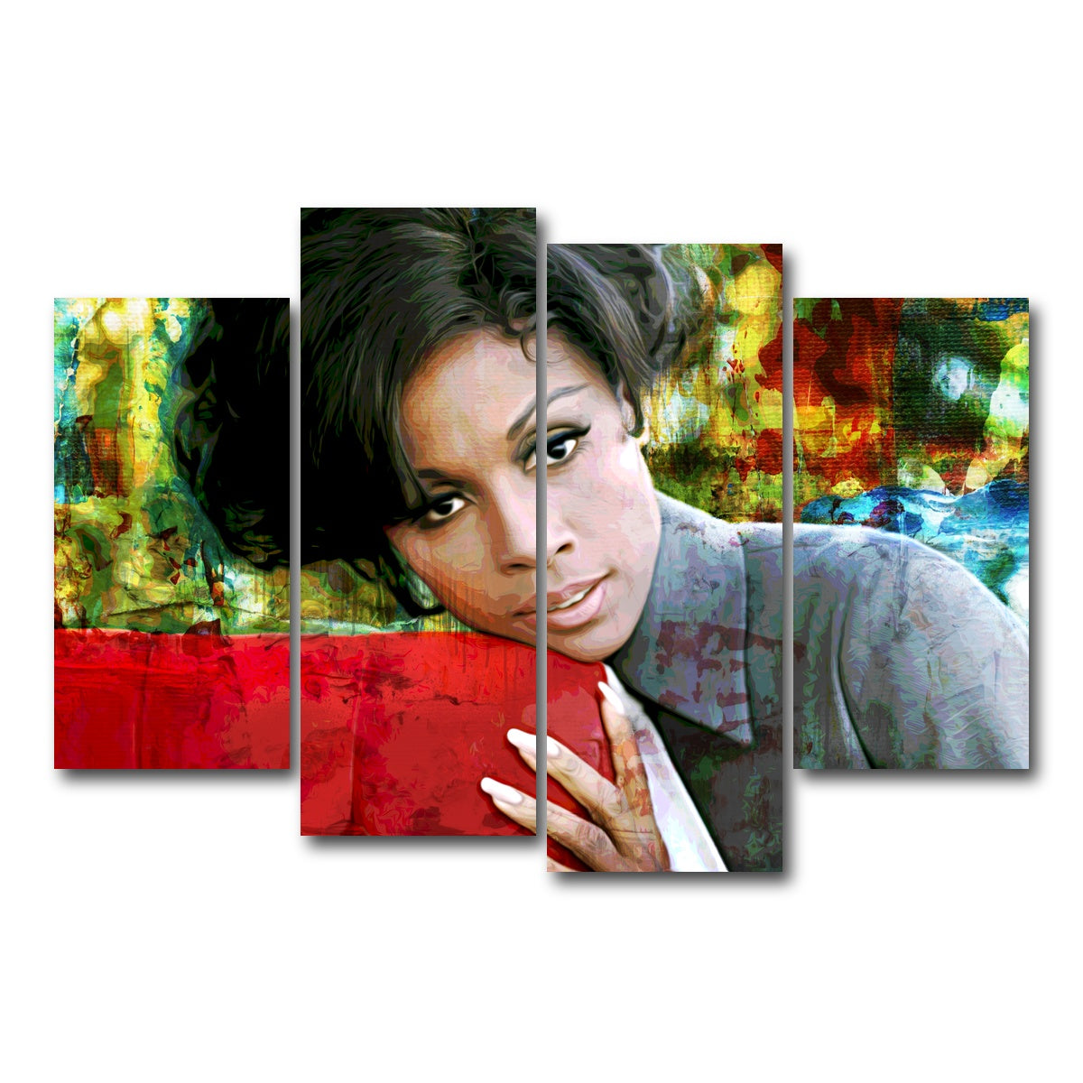 AUTO-MOCKUP WHITE | Diahann | 4 Piece | Gallery Wrap Canvas | group=4_short