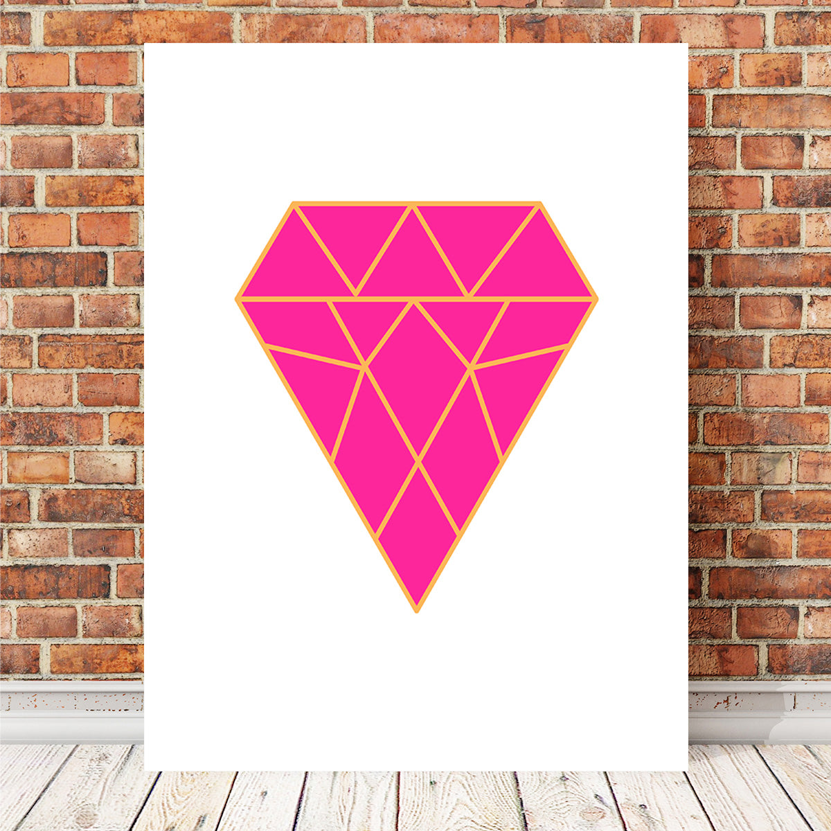Diamond Pink Wall Art