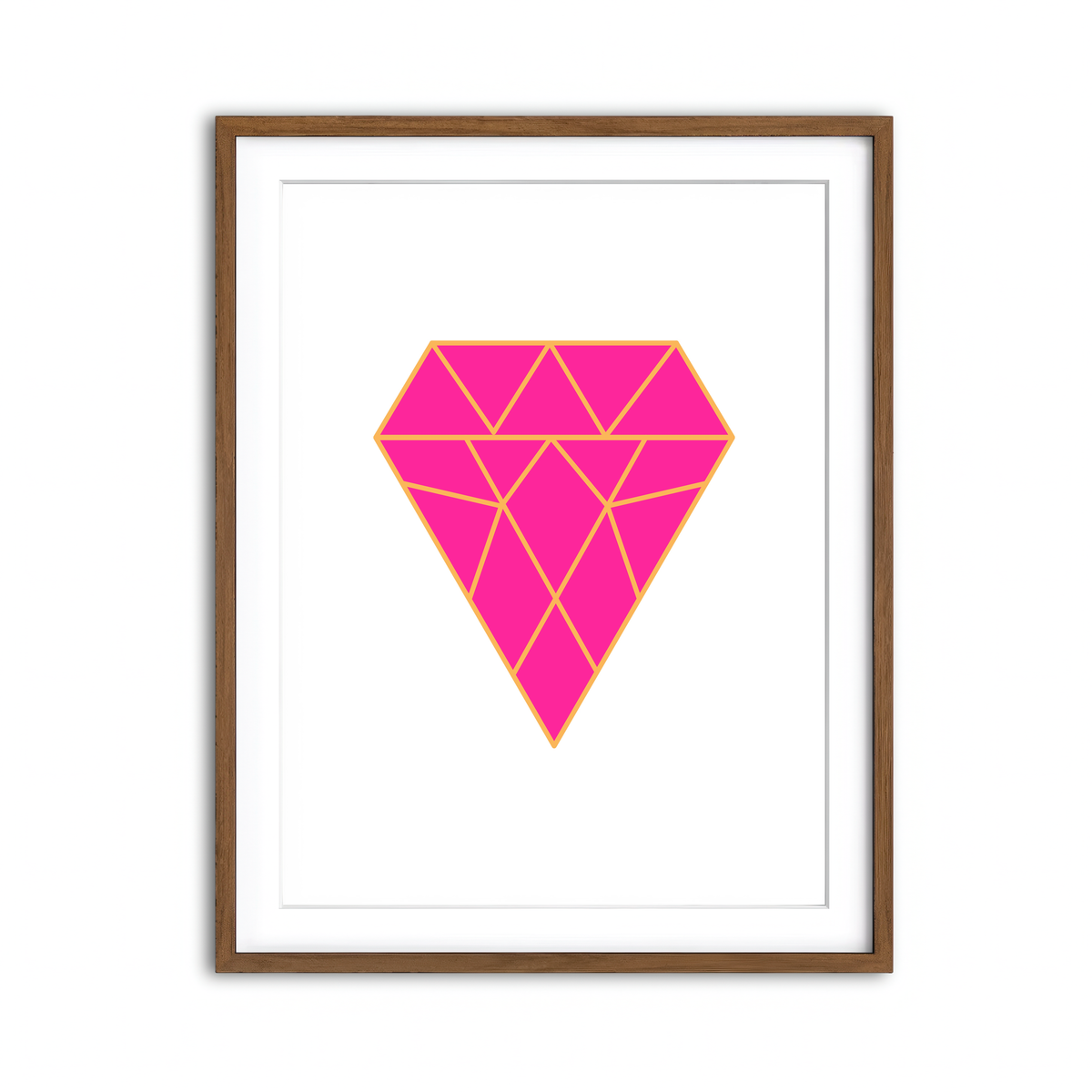 Framed Print 3x4 Walnut