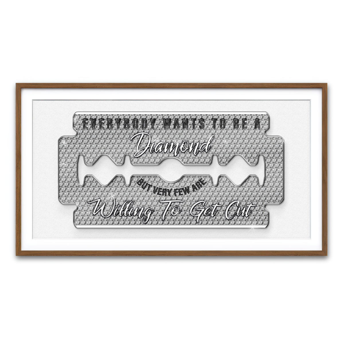 Framed Print 2x1 Walnut