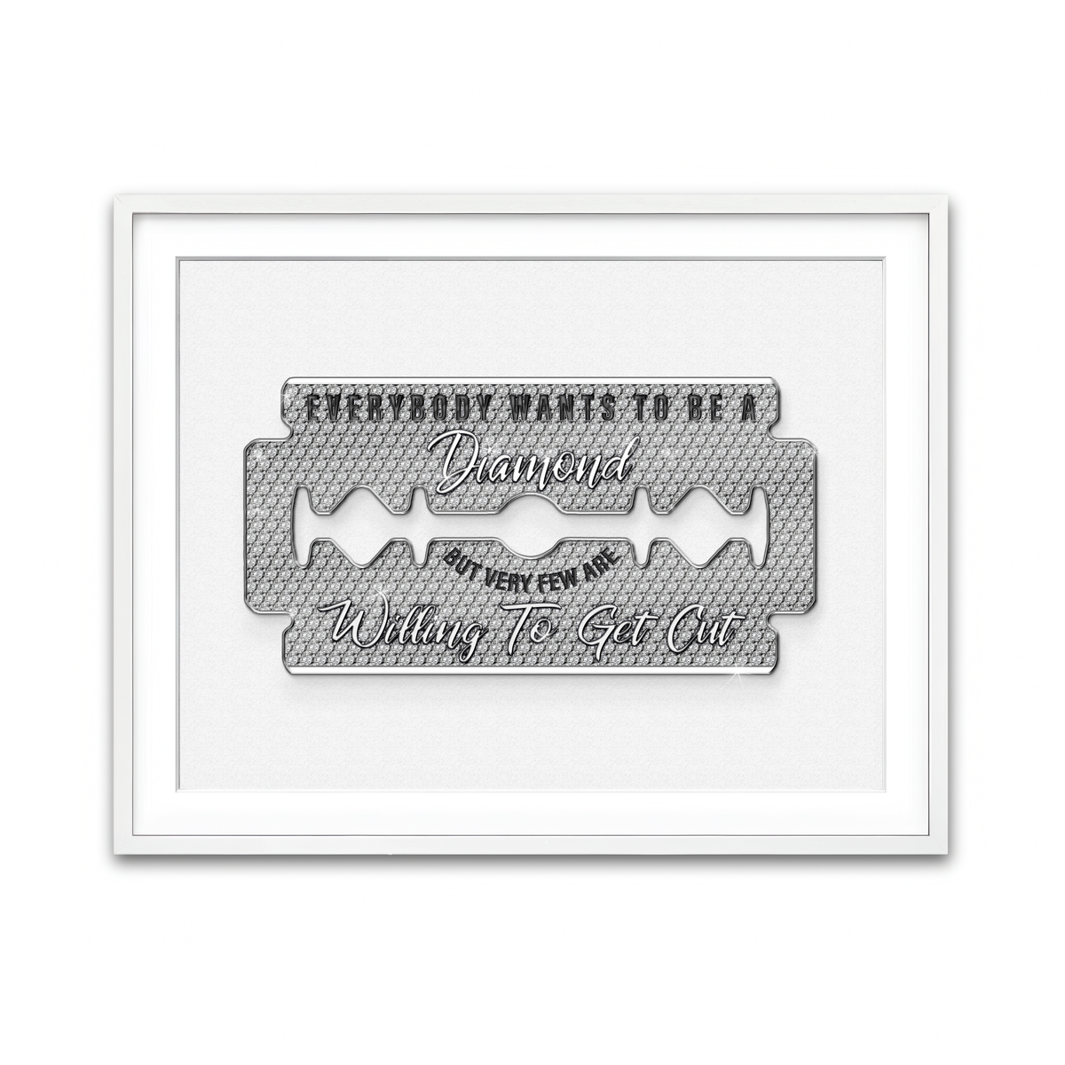 Framed Print 4x3 White