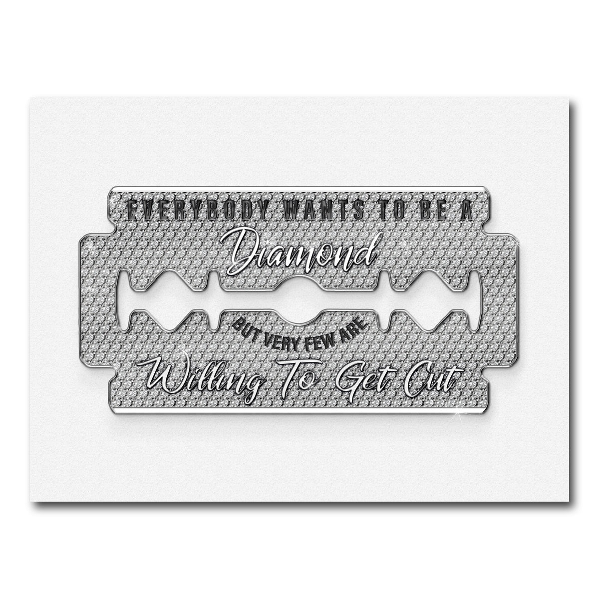 AUTO-MOCKUP WHITE | Diamond Razorblade | 1 Piece | Gallery Wrap Canvas | group=4x3