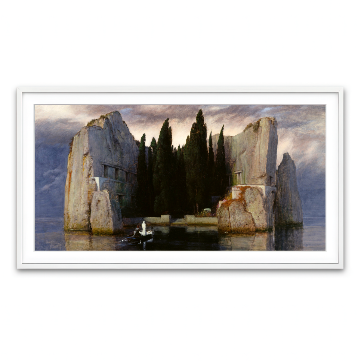 Framed Print 2x1 White