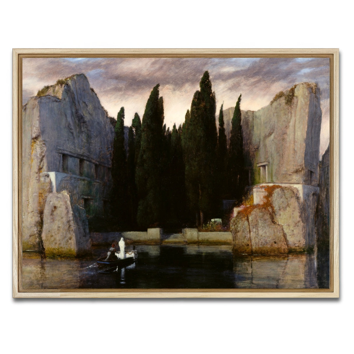 AUTO-MOCKUP WHITE | Die Toteninsel | 1 Piece | Natural Framed Canvas | group=4x3