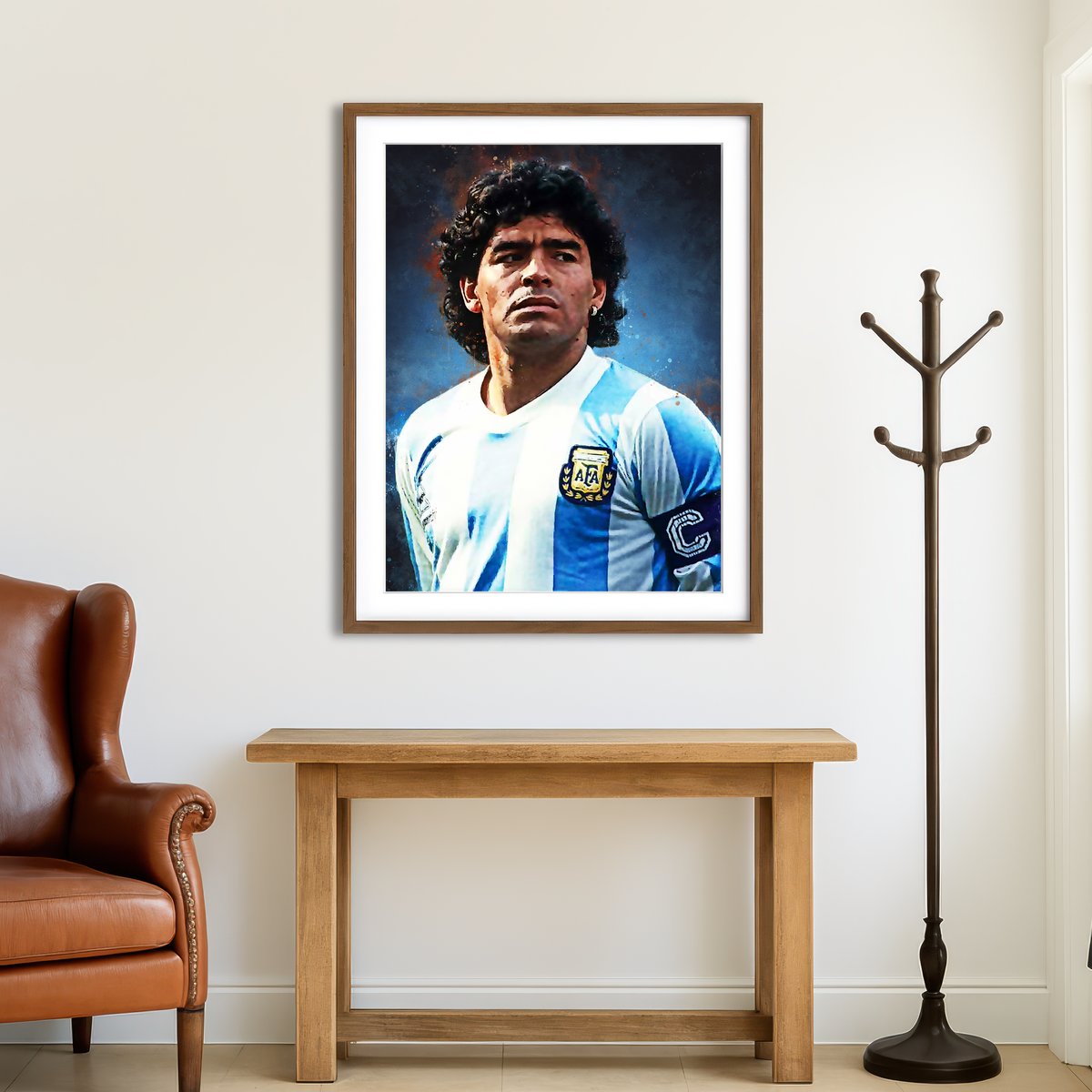 AUTO-MOCKUP ROOM | Diego Maradona Wall Art
